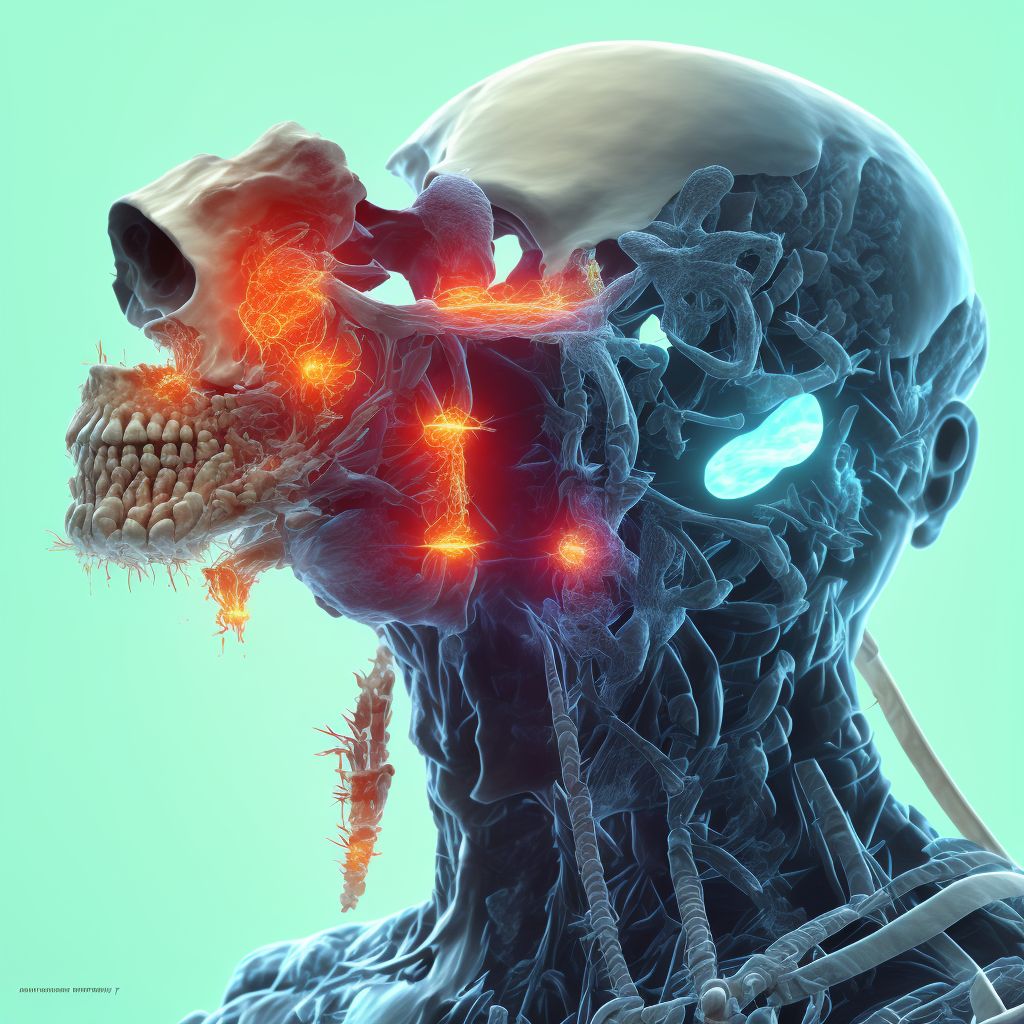 Other nondisplaced fracture of third cervical vertebra, subsequent encounter for fracture with routine healing digital illustration