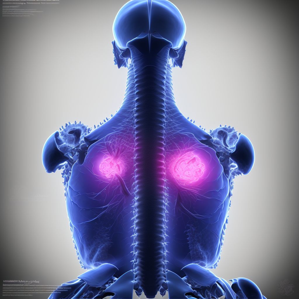 Other traumatic nondisplaced spondylolisthesis of fourth cervical vertebra, initial encounter for closed fracture digital illustration