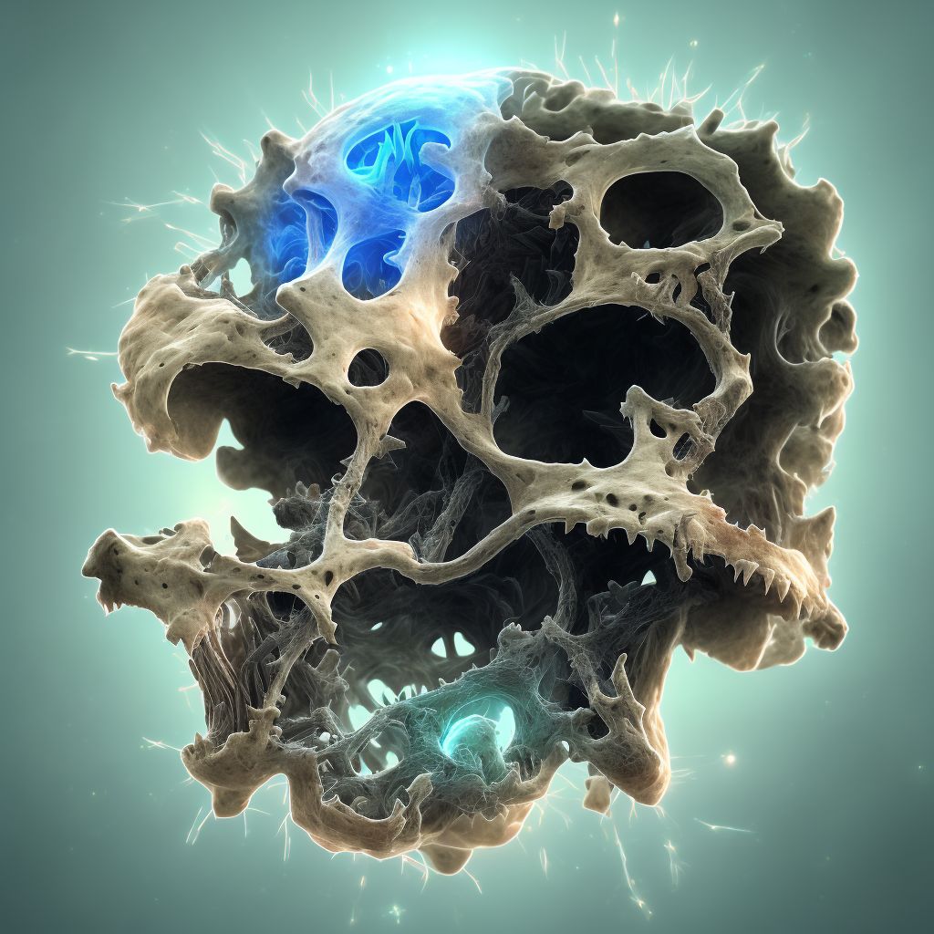 Unspecified traumatic nondisplaced spondylolisthesis of fifth cervical vertebra, subsequent encounter for fracture with routine healing digital illustration