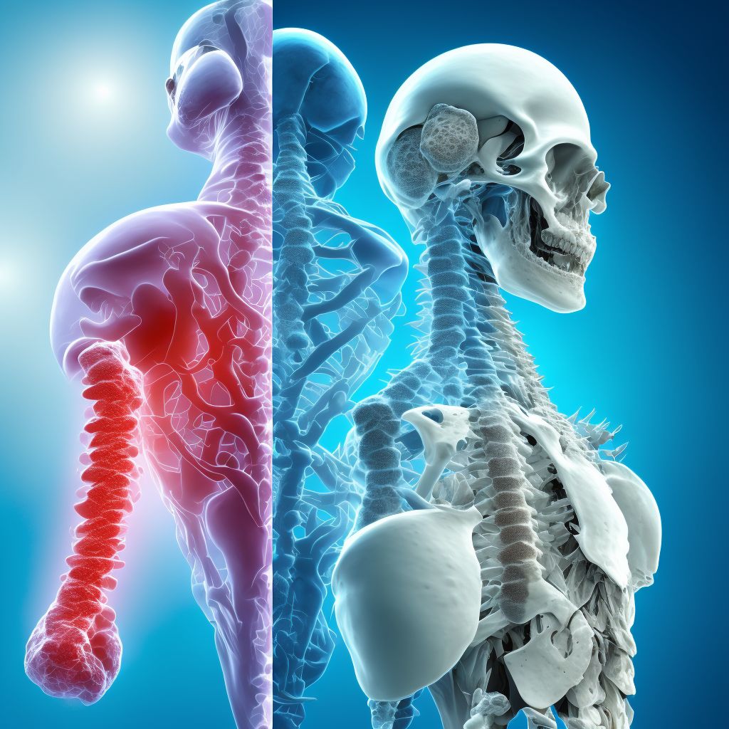 Other traumatic nondisplaced spondylolisthesis of fifth cervical vertebra, subsequent encounter for fracture with delayed healing digital illustration