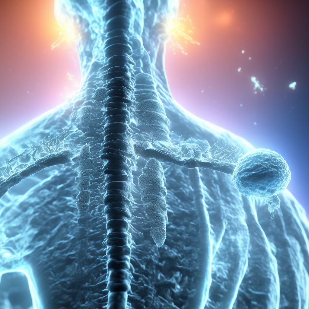 Other traumatic nondisplaced spondylolisthesis of sixth cervical vertebra, subsequent encounter for fracture with delayed healing digital illustration