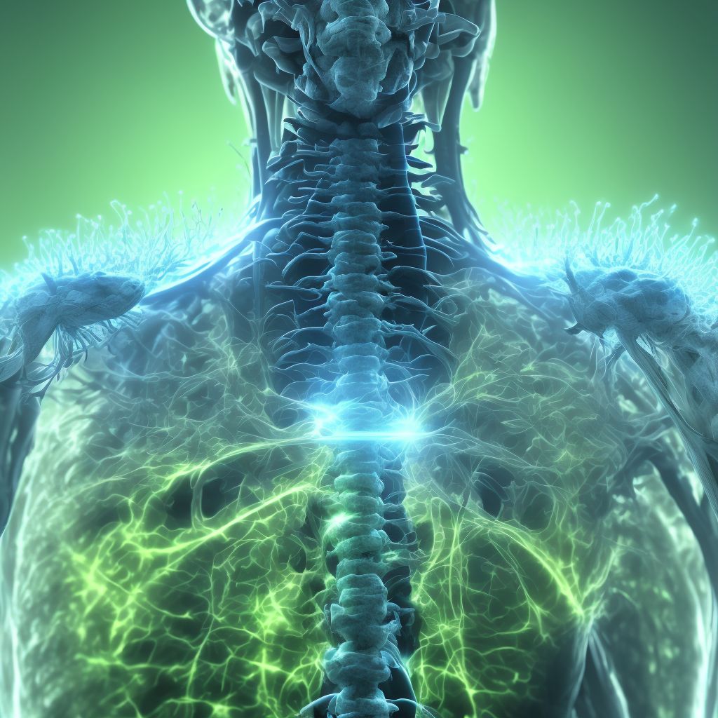 Subluxation of C0/C1 cervical vertebrae, initial encounter digital illustration