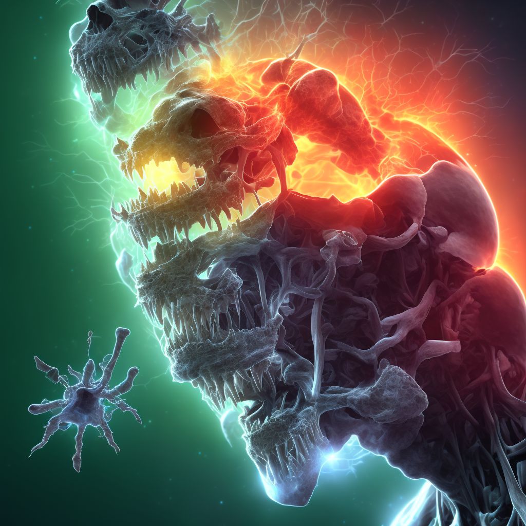 Dislocation of C0/C1 cervical vertebrae, initial encounter digital illustration