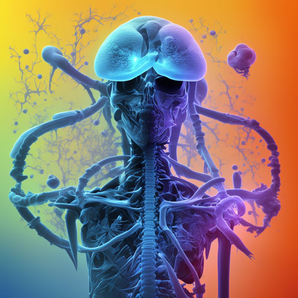 Subluxation of C2/C3 cervical vertebrae, subsequent encounter digital illustration