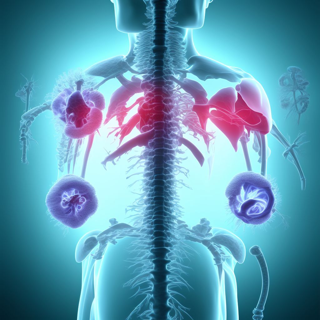 Subluxation of C5/C6 cervical vertebrae, subsequent encounter digital illustration