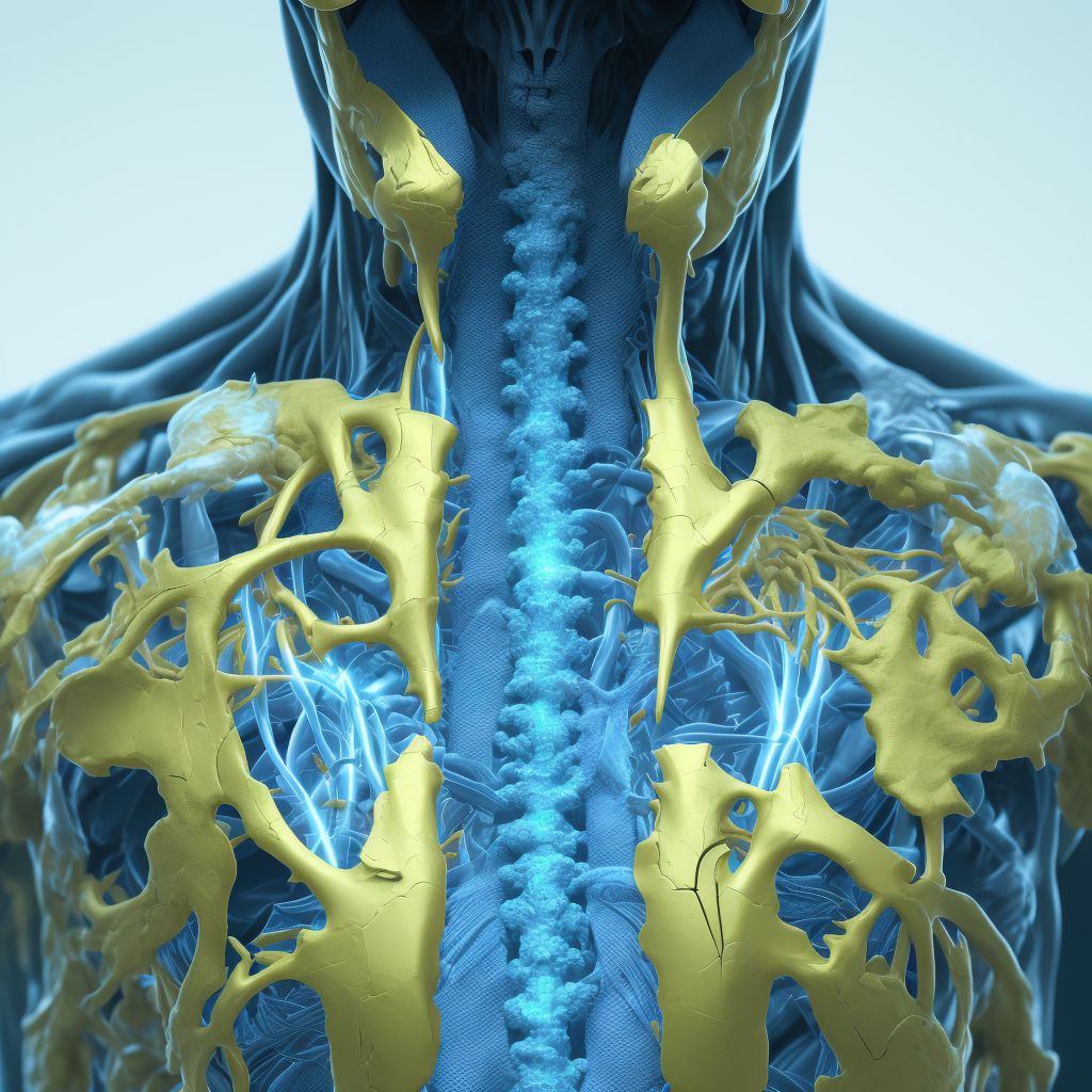 Dislocation of other parts of neck, initial encounter digital illustration