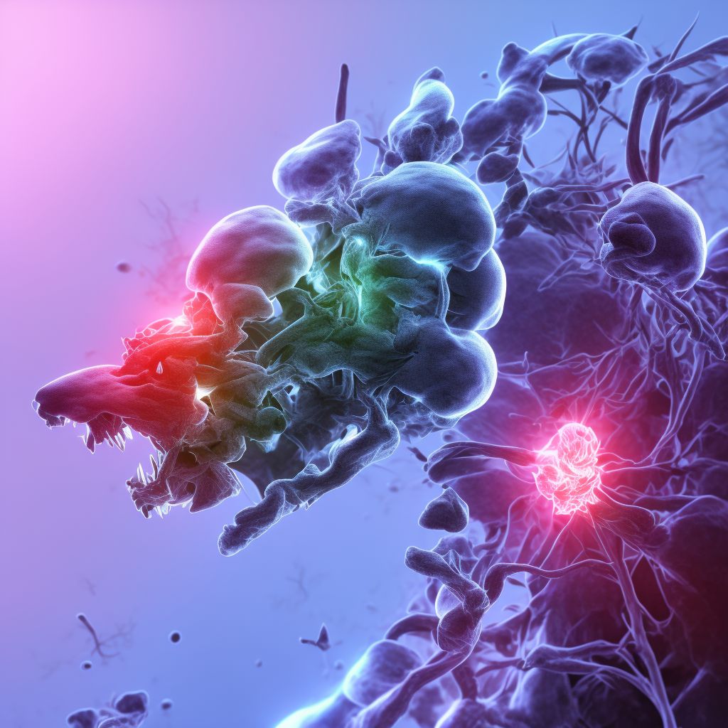 Concussion and edema of cervical spinal cord, sequela digital illustration