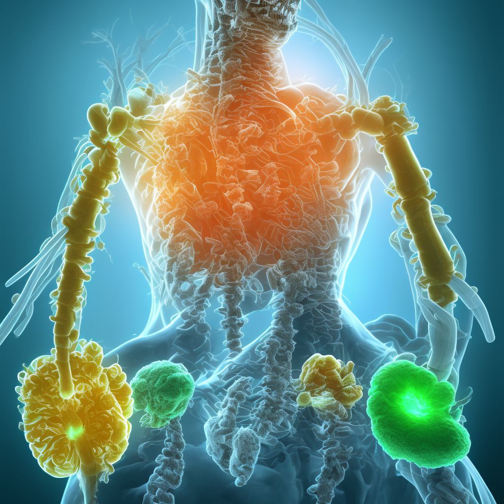 Unspecified injury at C3 level of cervical spinal cord, initial encounter digital illustration