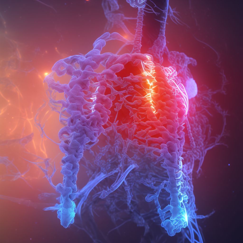 Unspecified injury at C7 level of cervical spinal cord, initial encounter digital illustration