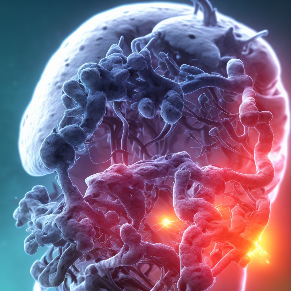 Complete lesion at C3 level of cervical spinal cord, subsequent encounter digital illustration