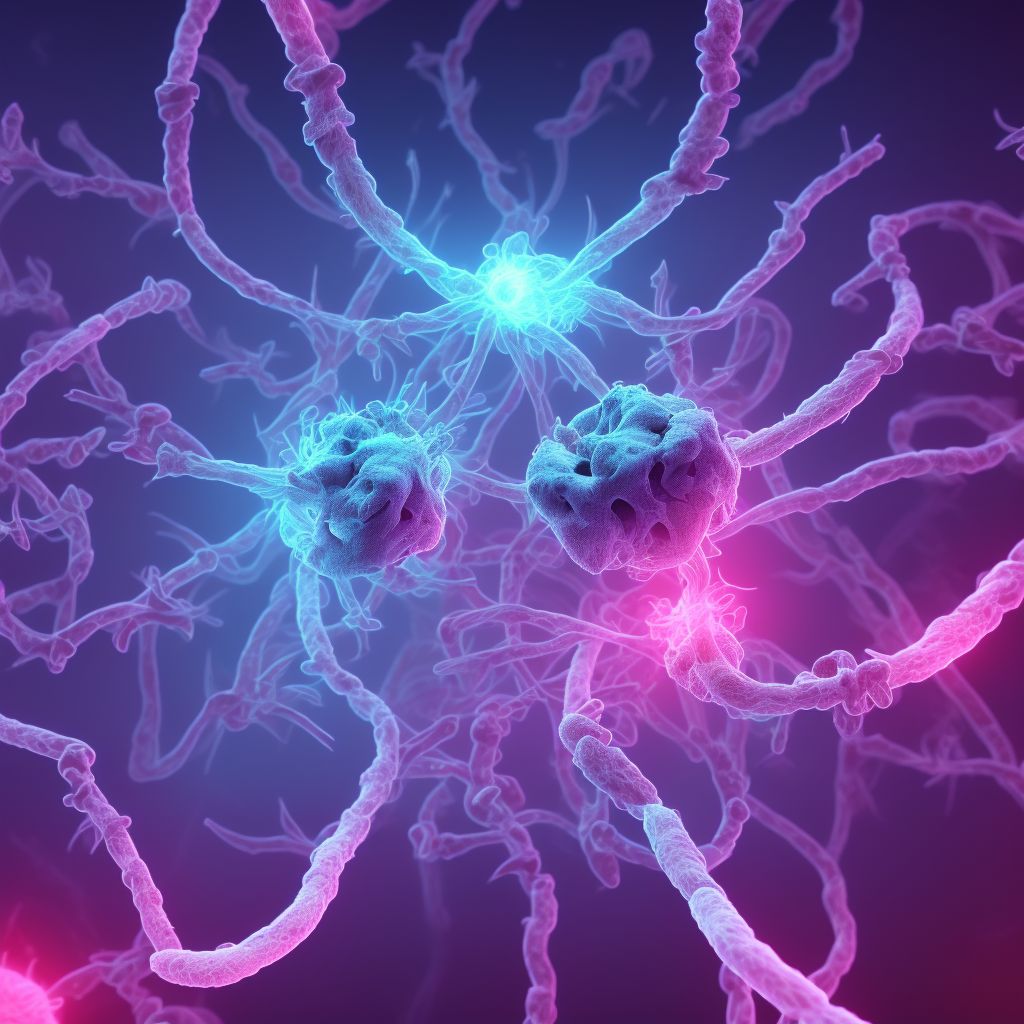 Central cord syndrome at C5 level of cervical spinal cord, initial encounter digital illustration