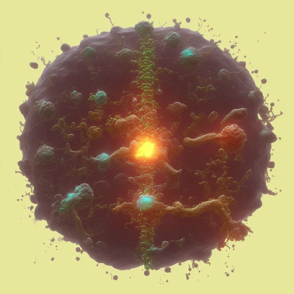 Brown-Sequard syndrome at C8 level of cervical spinal cord, initial encounter digital illustration