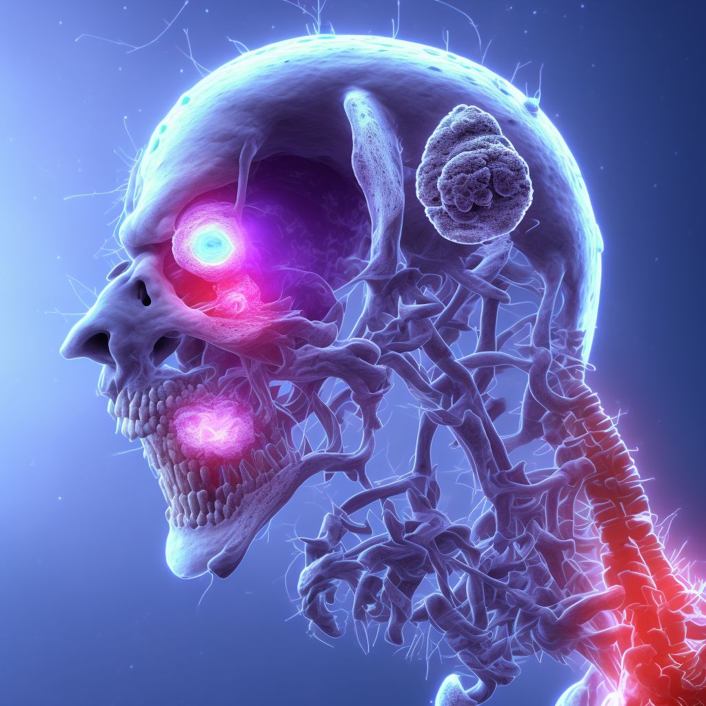 Other incomplete lesion at C1 level of cervical spinal cord, subsequent encounter digital illustration