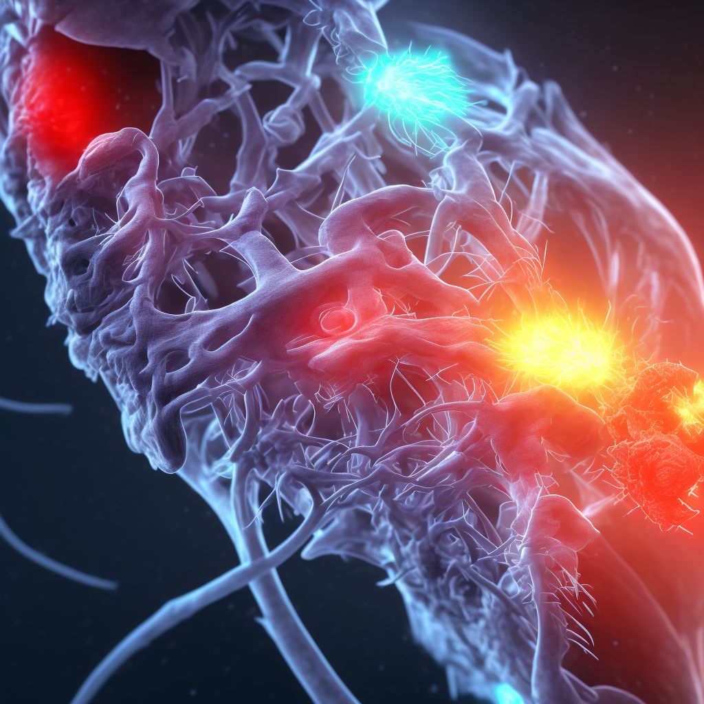 Unspecified injury of right carotid artery, initial encounter digital illustration