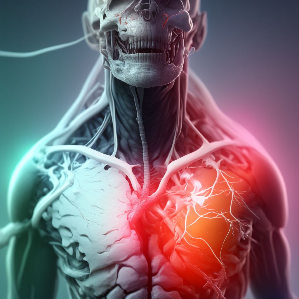 Other specified injury of right external jugular vein, subsequent encounter digital illustration