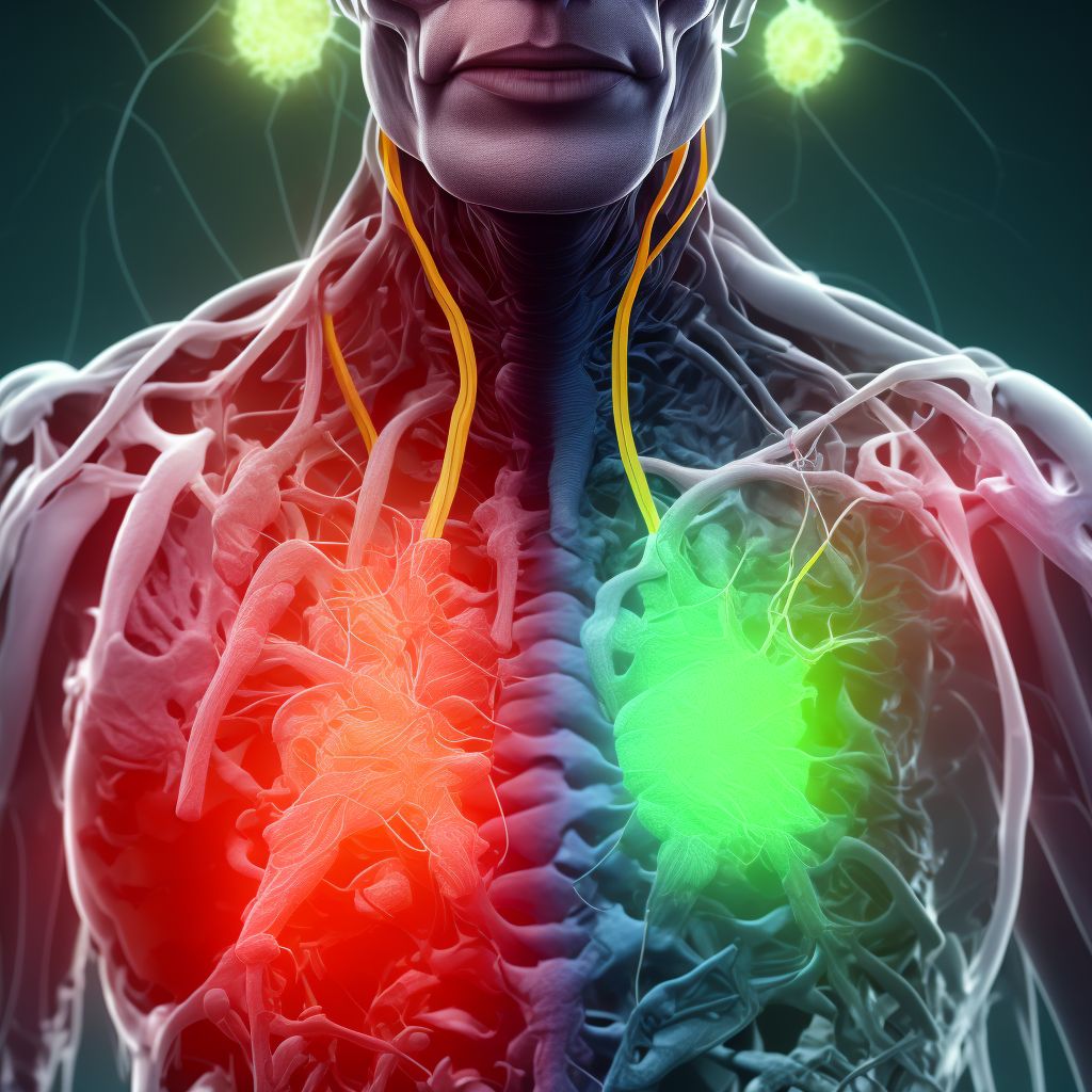 Other specified injury of unspecified external jugular vein, initial encounter digital illustration