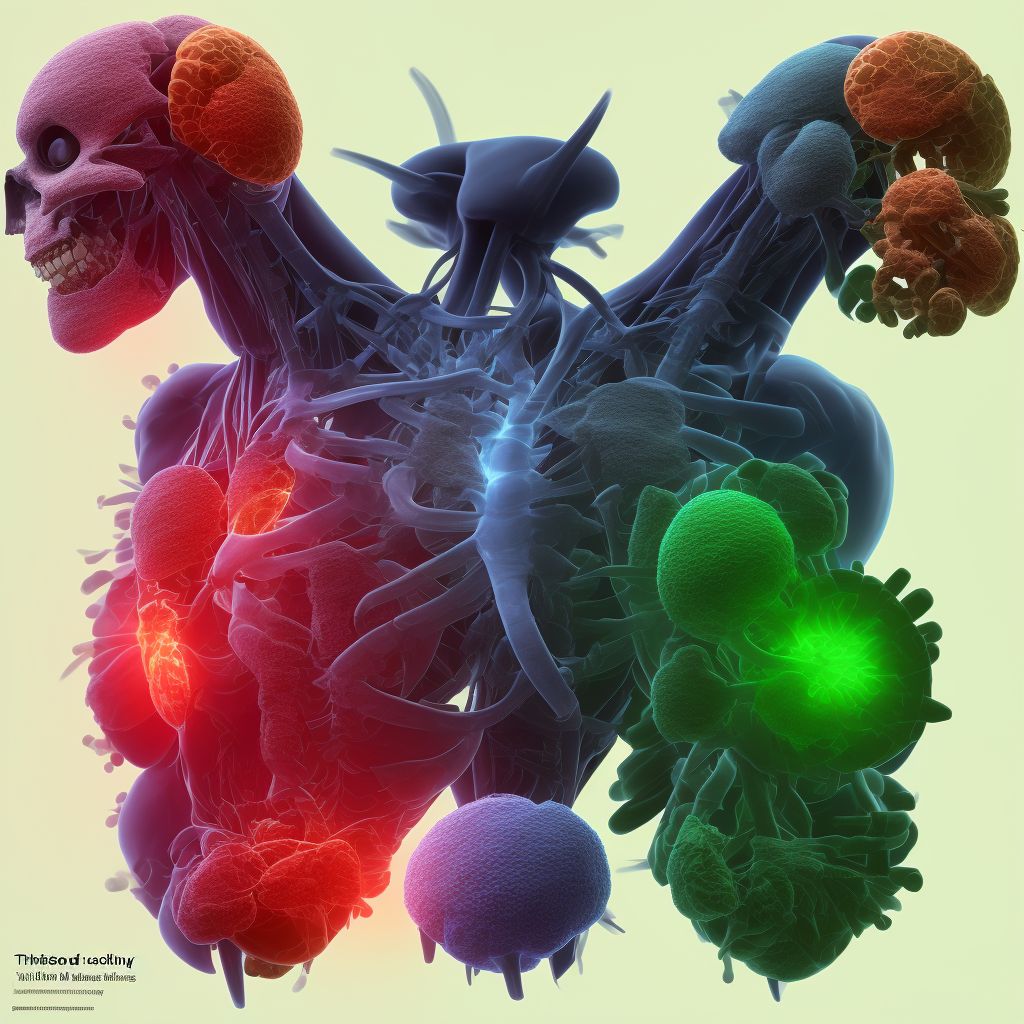 Contusion of unspecified back wall of thorax, initial encounter digital illustration