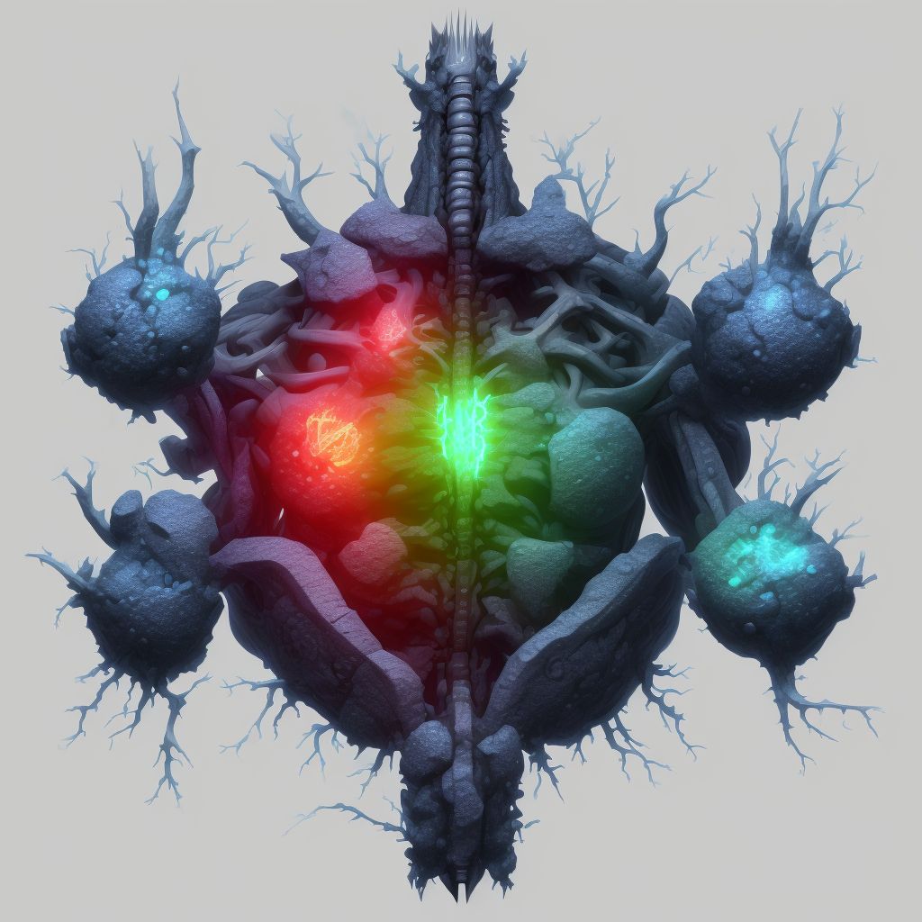 Abrasion of right front wall of thorax, sequela digital illustration