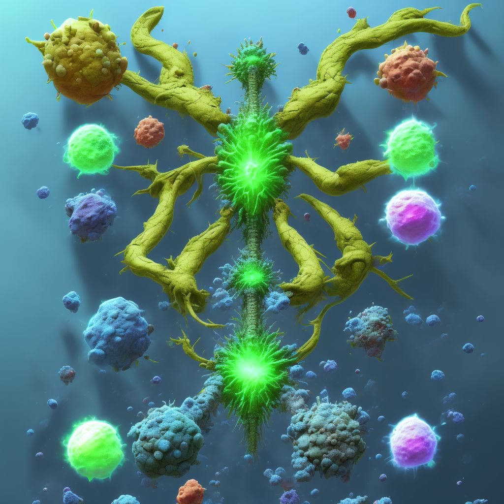 Abrasion of middle front wall of thorax, subsequent encounter digital illustration