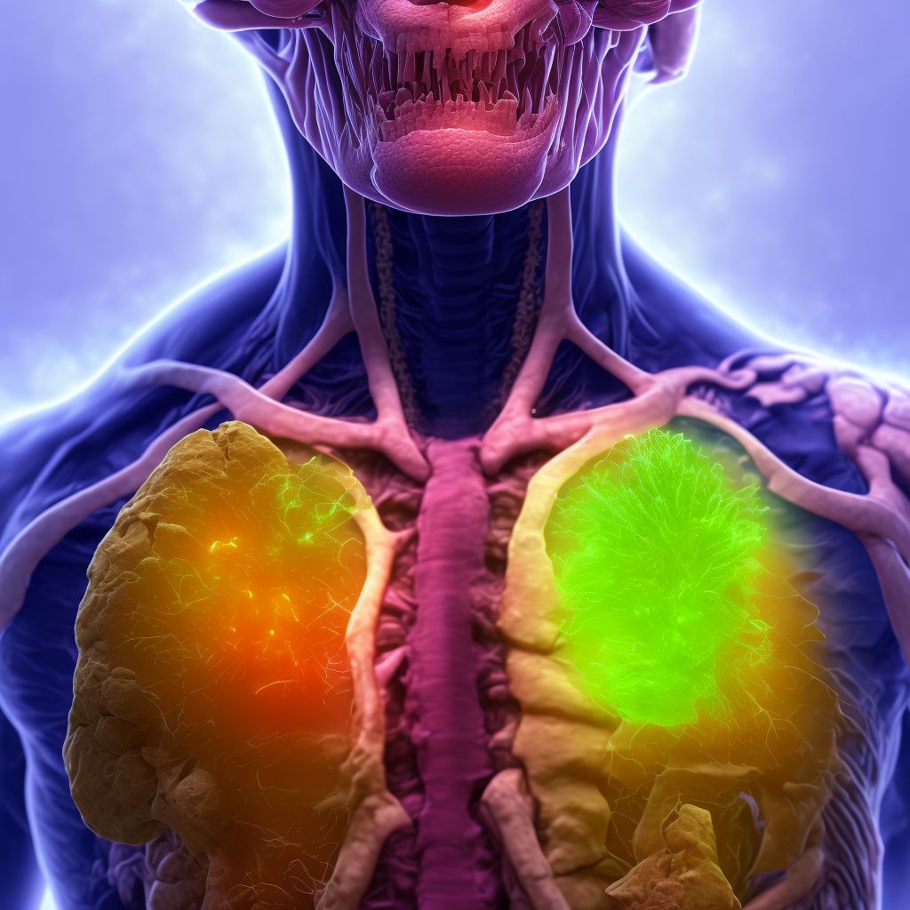 Blister (nonthermal) of unspecified back wall of thorax, initial encounter digital illustration