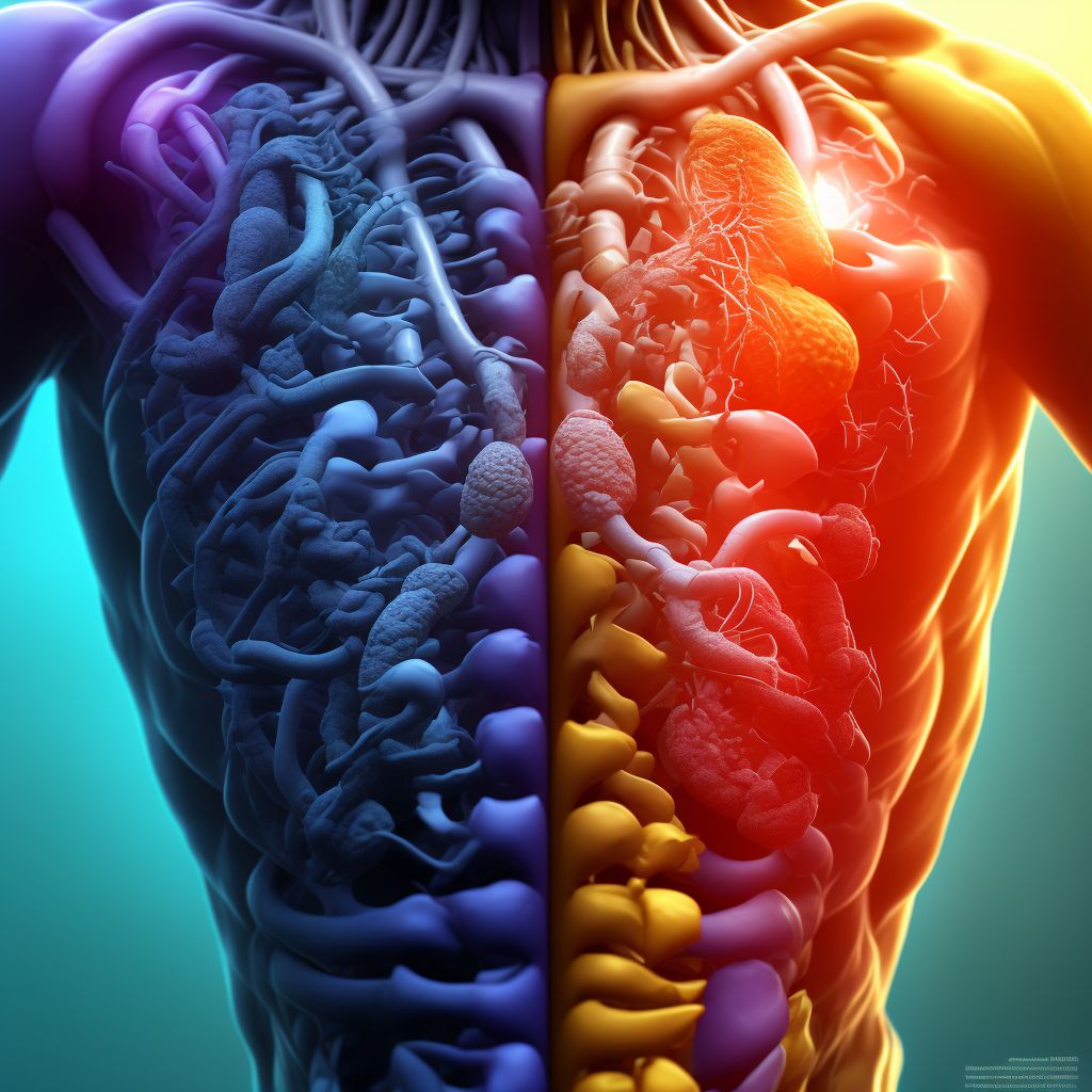 Puncture wound without foreign body of unspecified front wall of thorax with penetration into thoracic cavity, initial encounter digital illustration