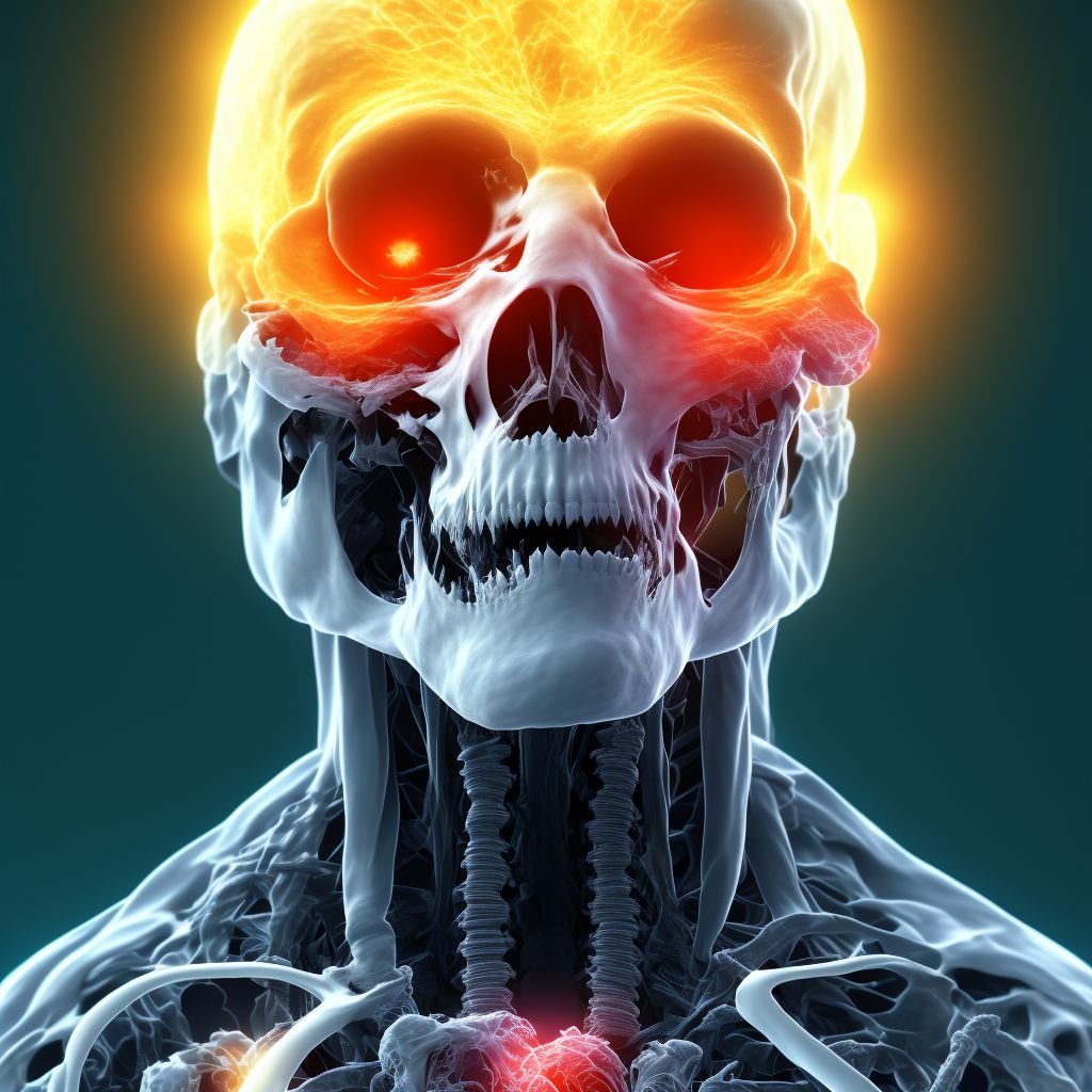 Other fracture of unspecified thoracic vertebra, subsequent encounter for fracture with nonunion digital illustration