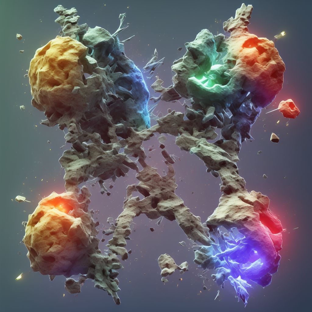 Other fracture of first thoracic vertebra, initial encounter for closed fracture digital illustration