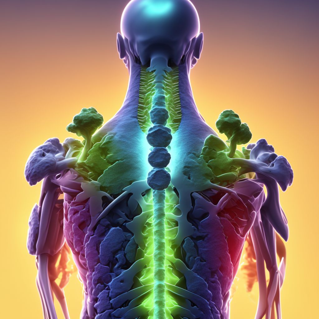 Other fracture of third thoracic vertebra, sequela digital illustration