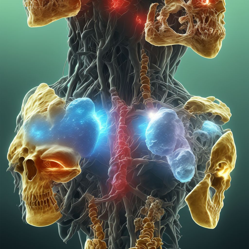 Other fracture of T7-T8 thoracic vertebra, initial encounter for closed fracture digital illustration