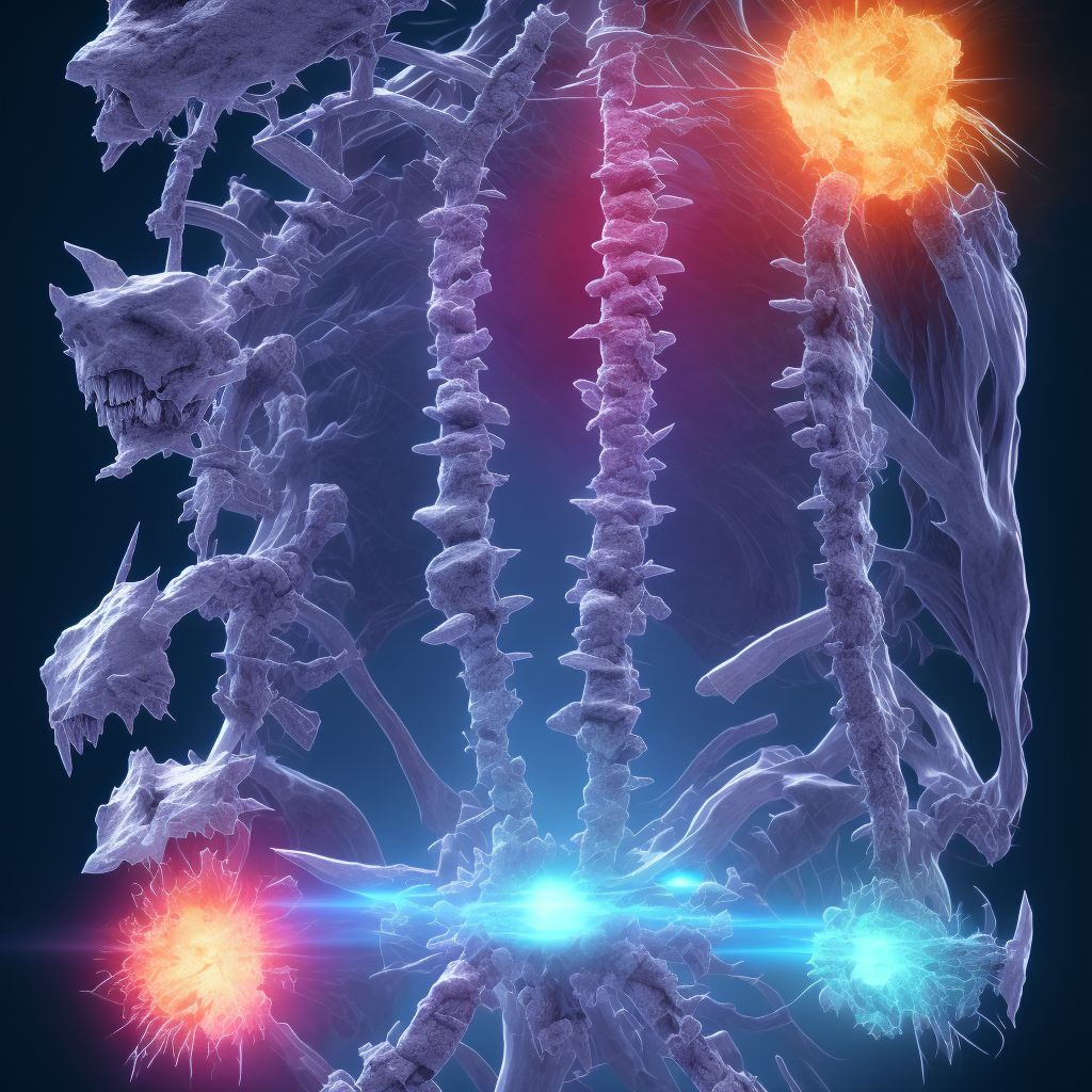 Fracture of one rib, right side, initial encounter for closed fracture digital illustration