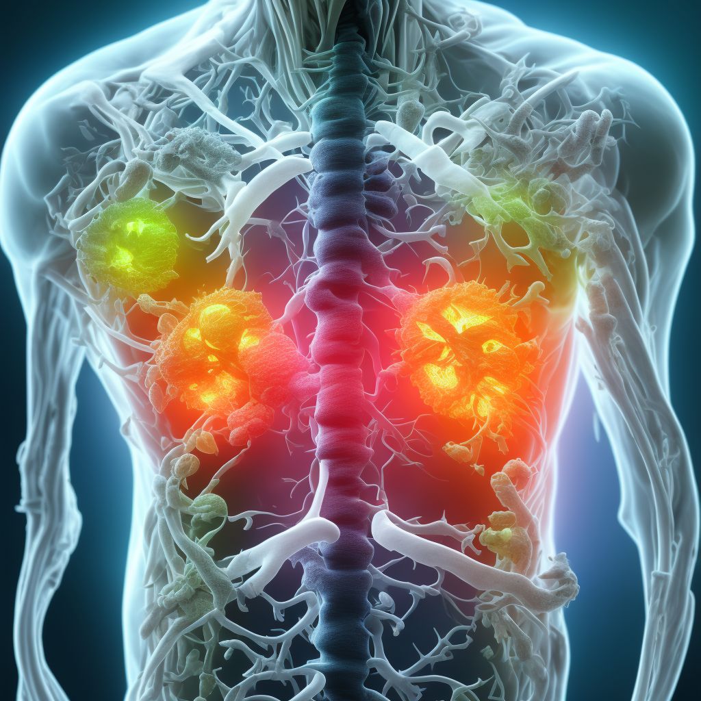 Sprain of unspecified parts of thorax, initial encounter digital illustration