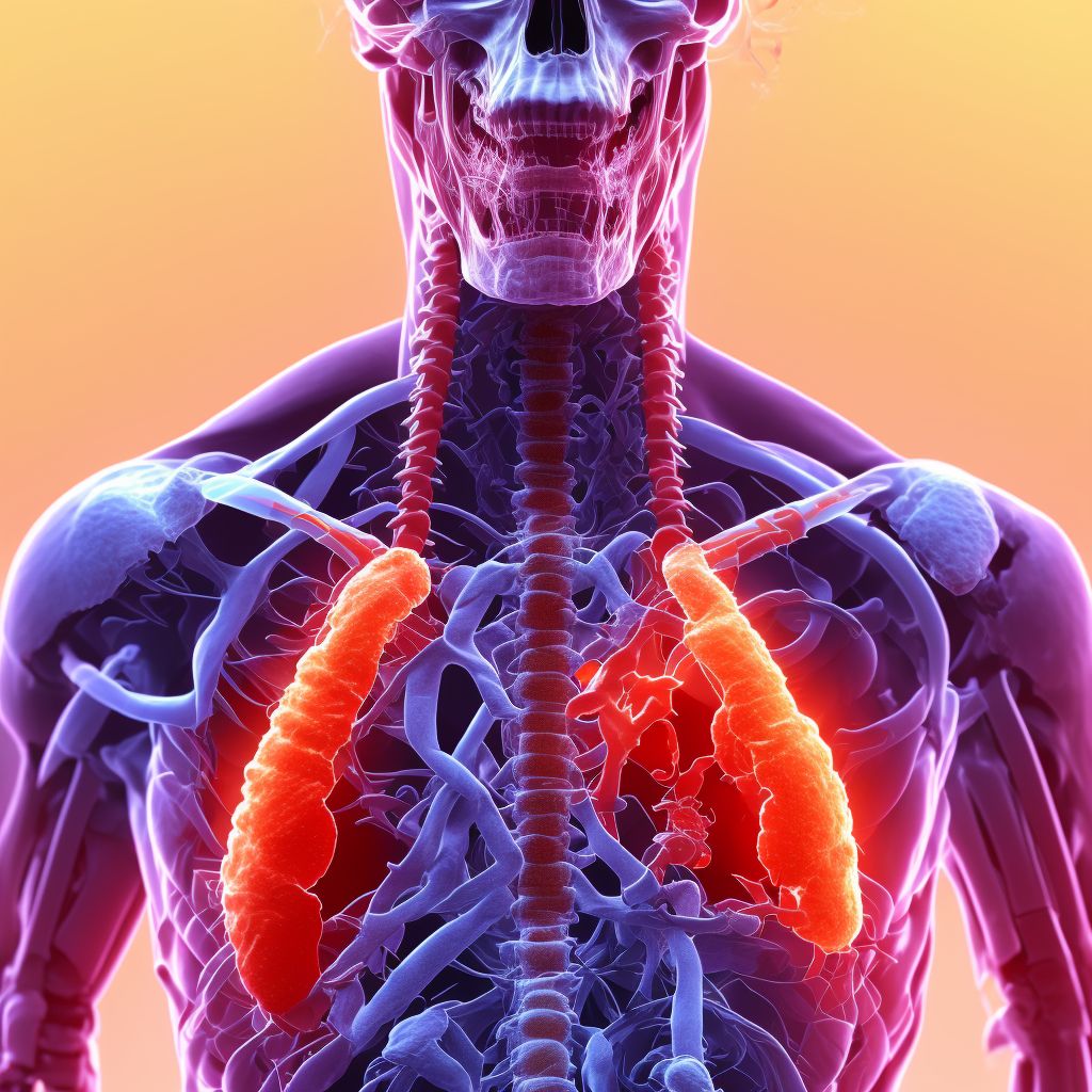 Unspecified injury at unspecified level of thoracic spinal cord, initial encounter digital illustration