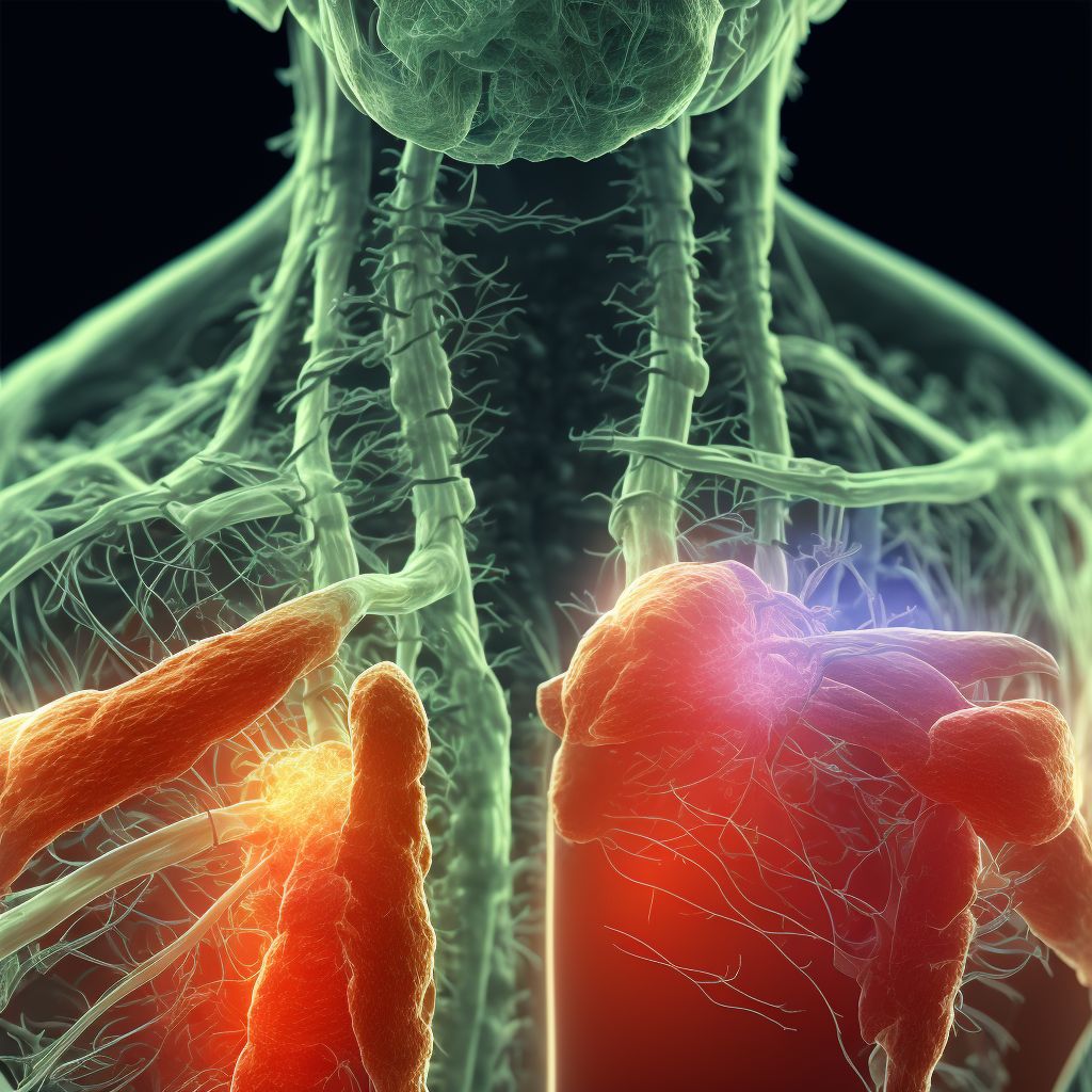 Injury of peripheral nerves of thorax, subsequent encounter digital illustration