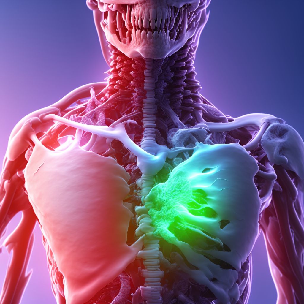 Unspecified injury of thoracic aorta, subsequent encounter digital illustration