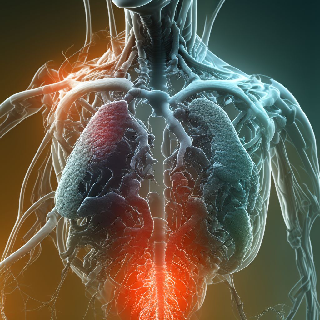 Other specified injury of thoracic aorta, initial encounter digital illustration