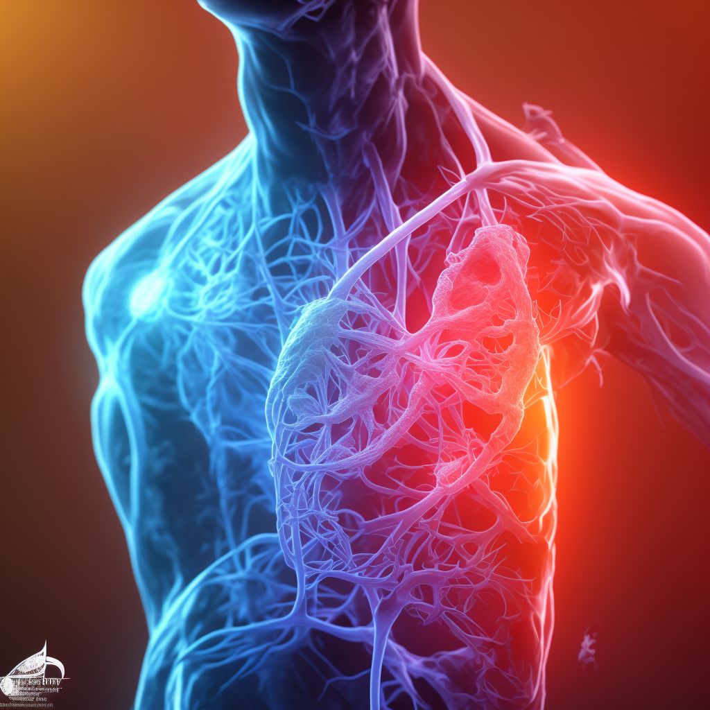 Unspecified injury of left innominate or subclavian artery, initial encounter digital illustration