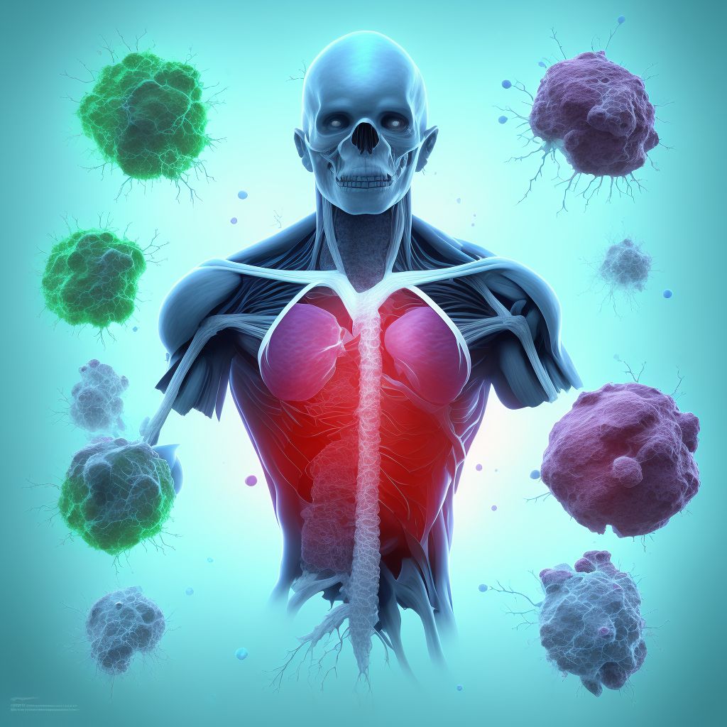 Unspecified injury of right innominate or subclavian vein, sequela digital illustration