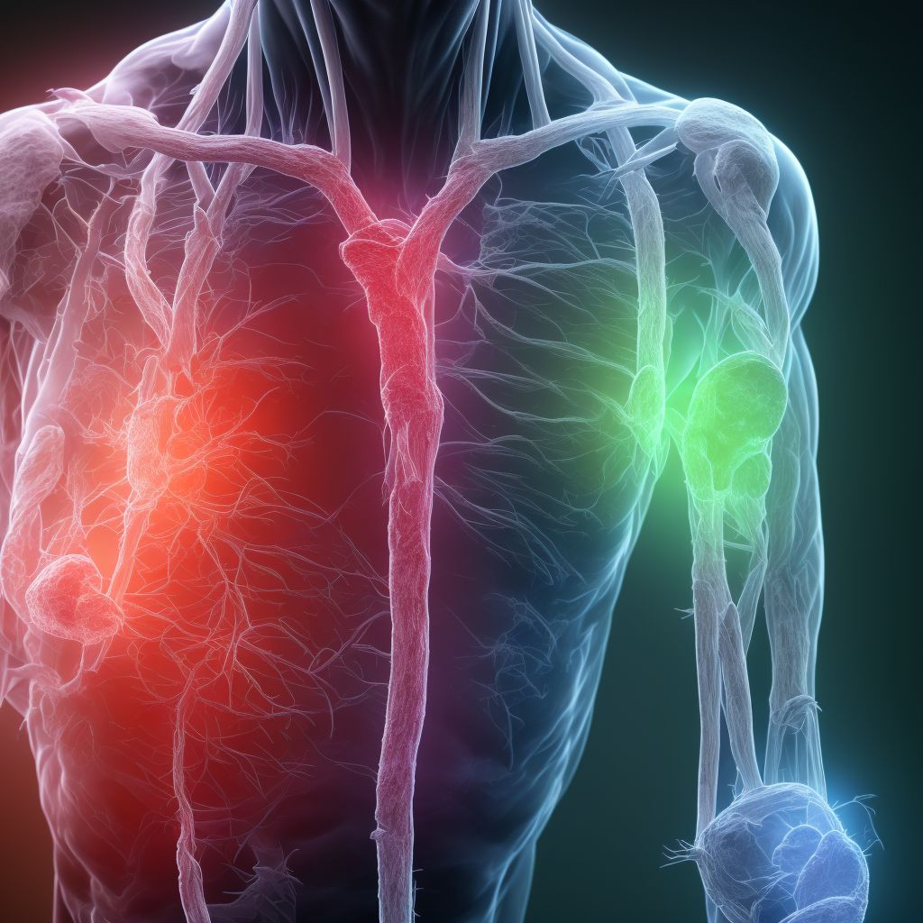 Other specified injury of right innominate or subclavian vein, initial encounter digital illustration