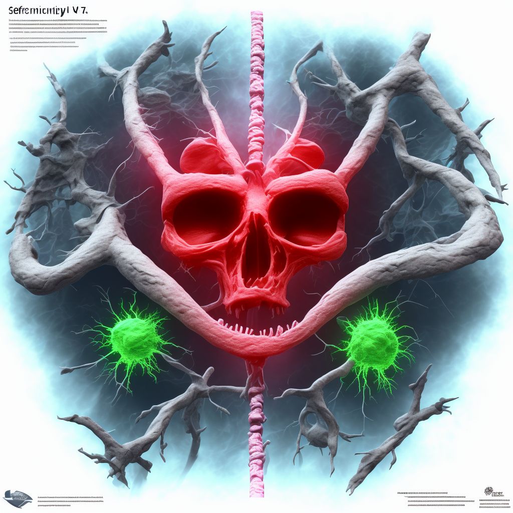 Other specified injury of left innominate or subclavian vein, sequela digital illustration