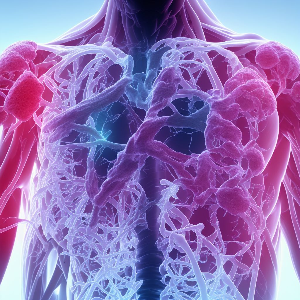 Unspecified injury of unspecified pulmonary blood vessels, sequela digital illustration