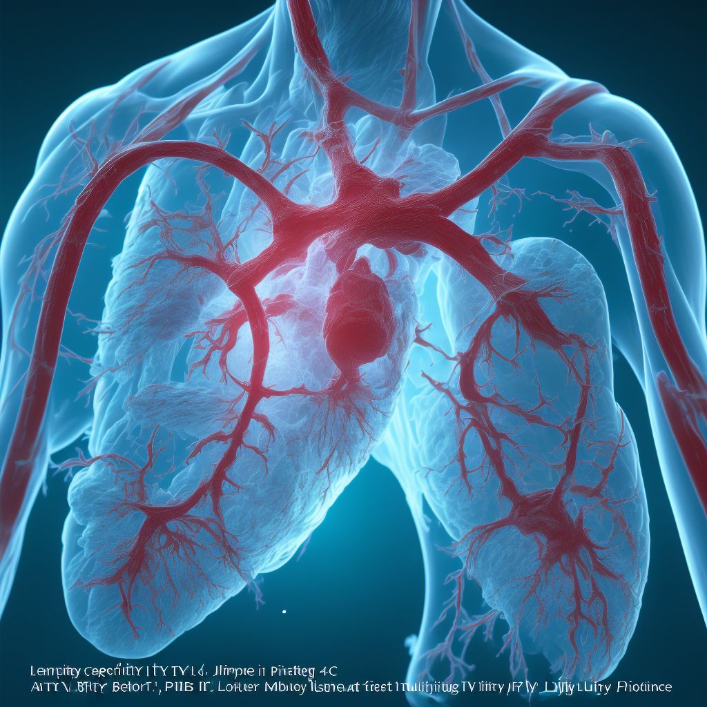 Other specified injury of left pulmonary blood vessels, subsequent encounter digital illustration