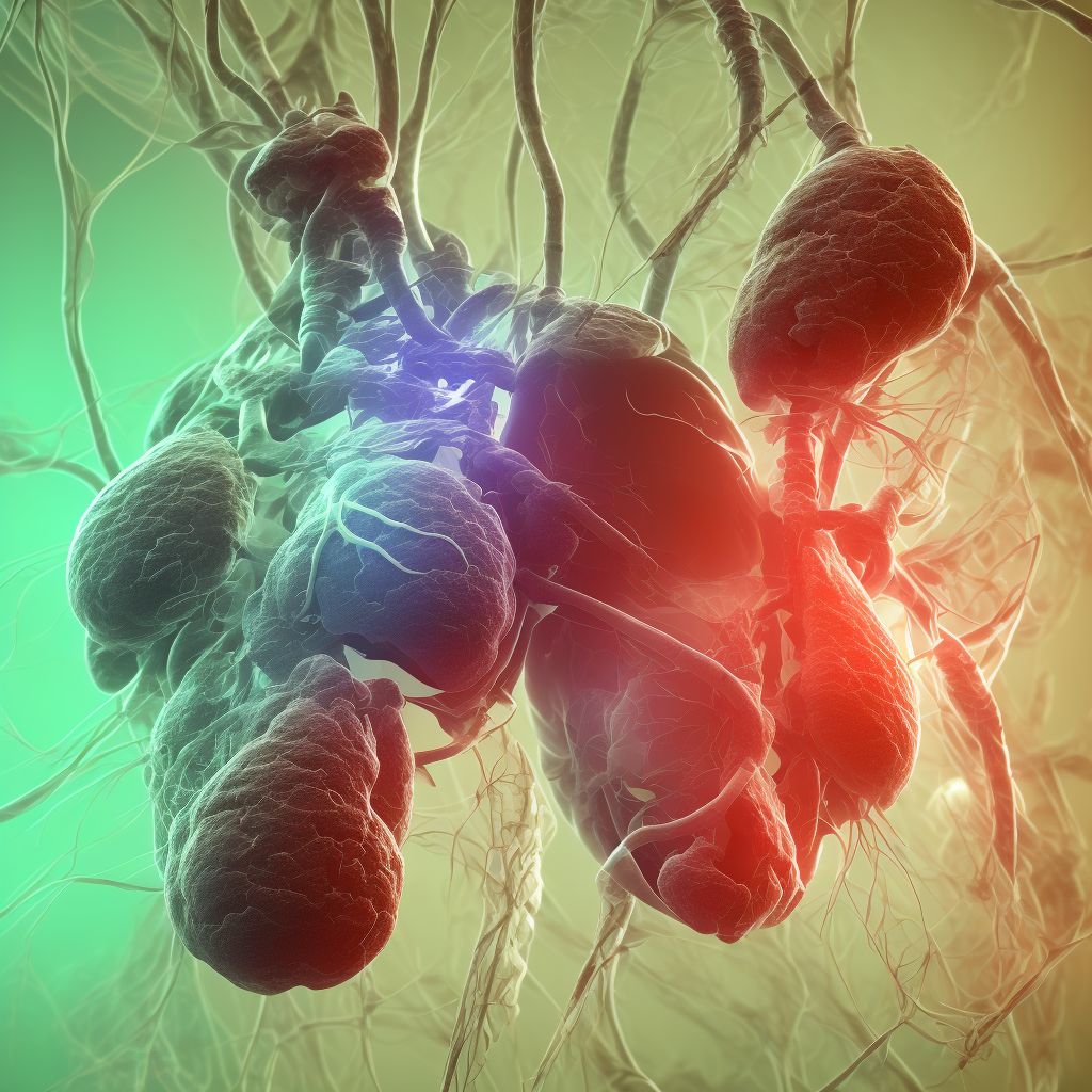 Other specified injury of unspecified pulmonary blood vessels, initial encounter digital illustration