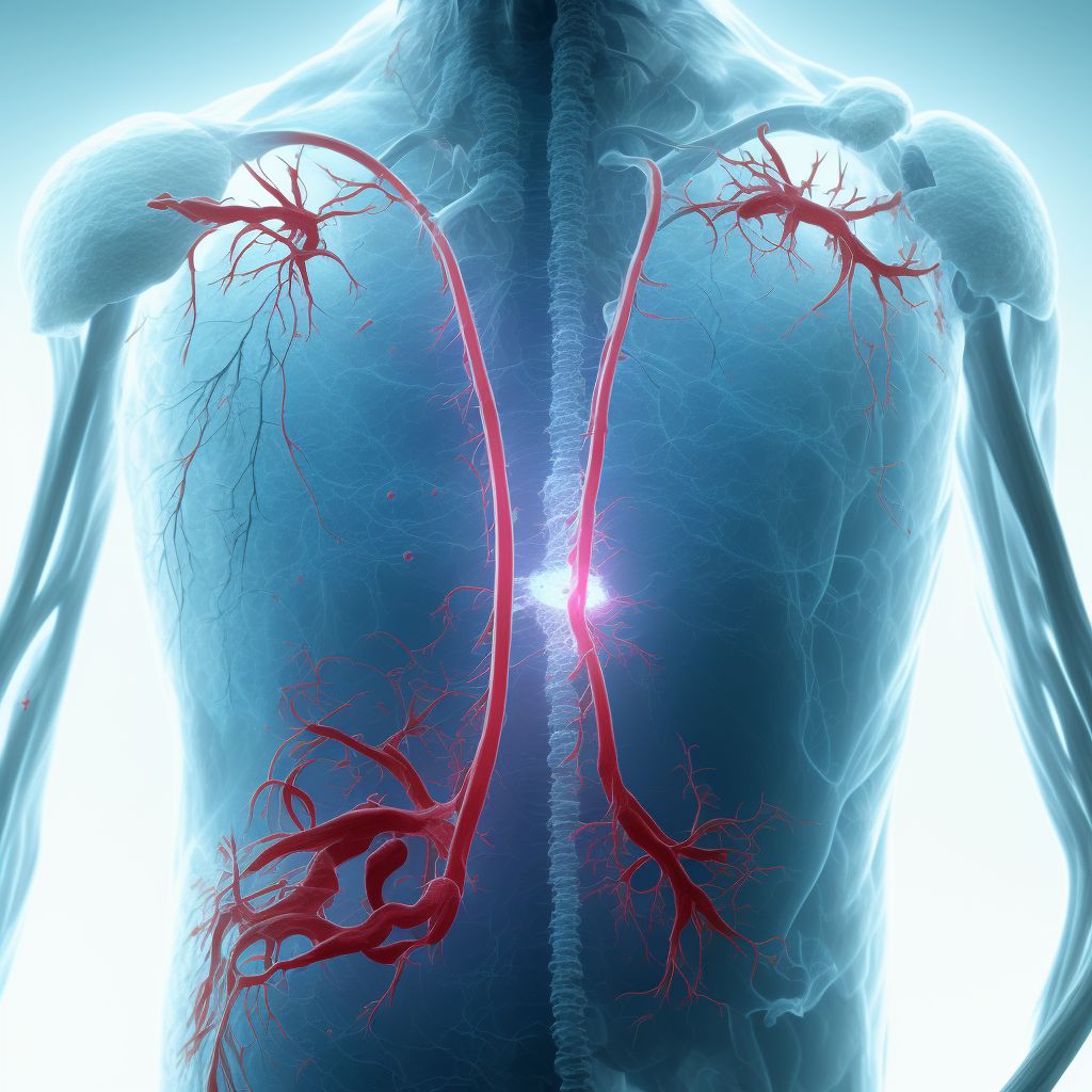 Other specified injury of unspecified pulmonary blood vessels, subsequent encounter digital illustration