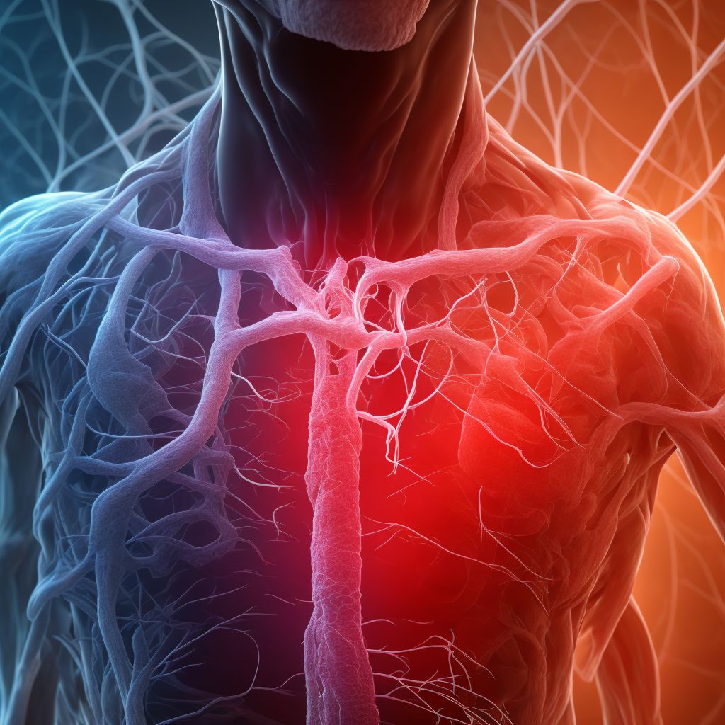 Unspecified injury of intercostal blood vessels, right side, initial encounter digital illustration