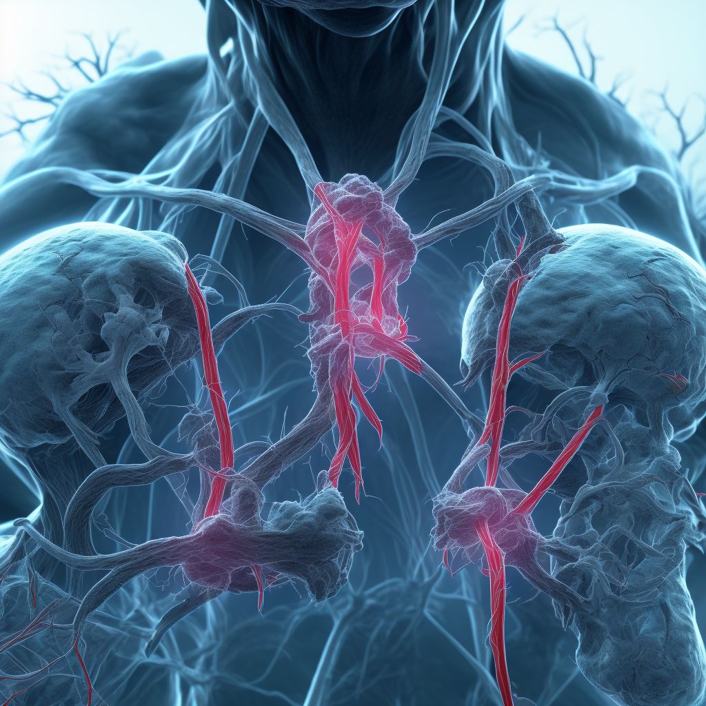 Unspecified injury of intercostal blood vessels, left side, initial encounter digital illustration