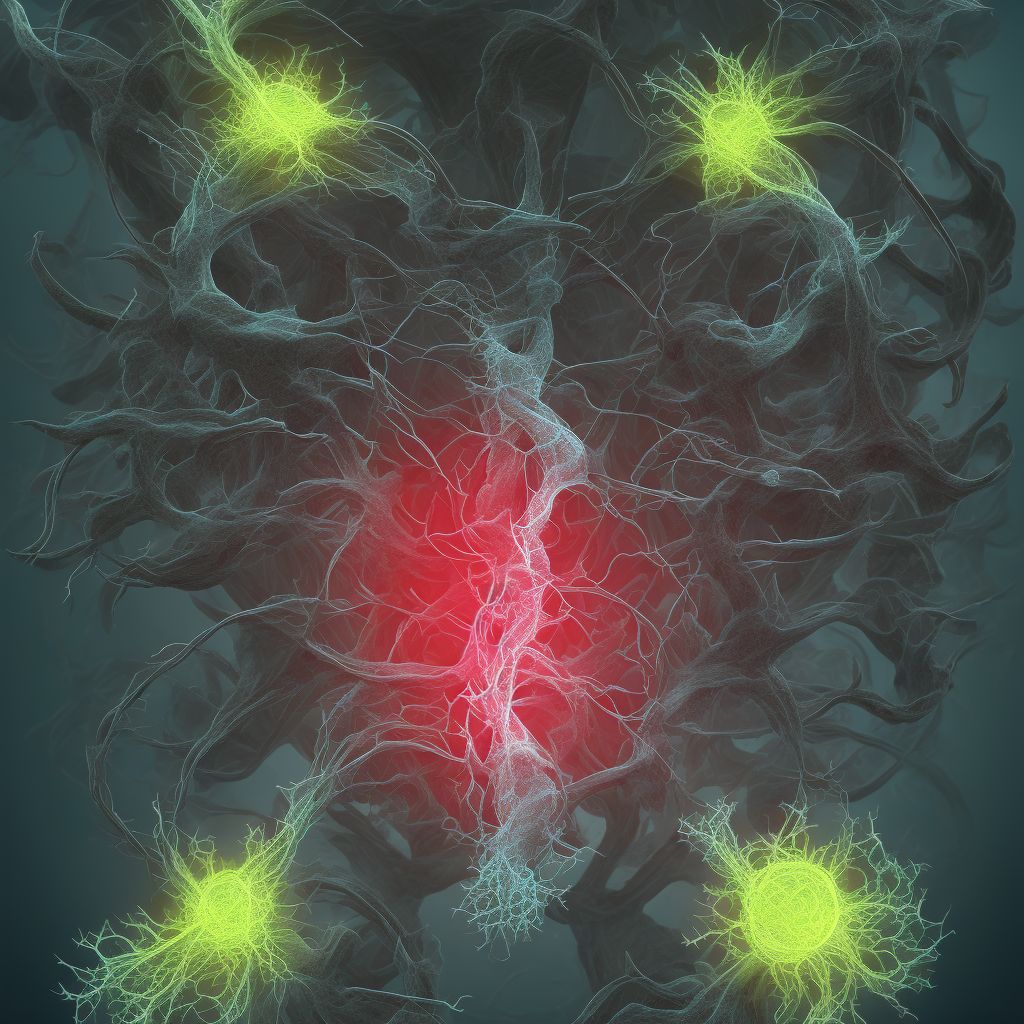 Laceration of intercostal blood vessels, right side, initial encounter digital illustration