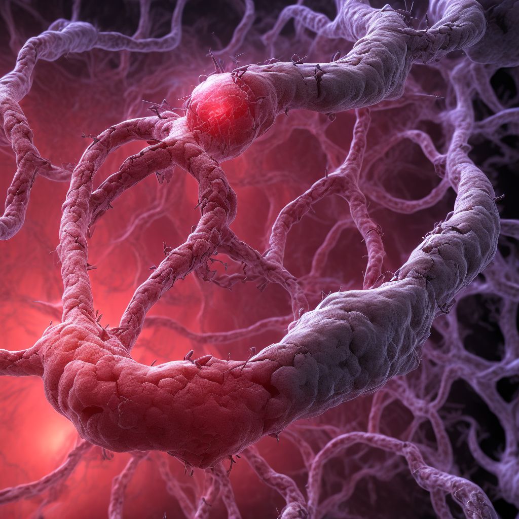 Laceration of intercostal blood vessels, unspecified side, initial encounter digital illustration