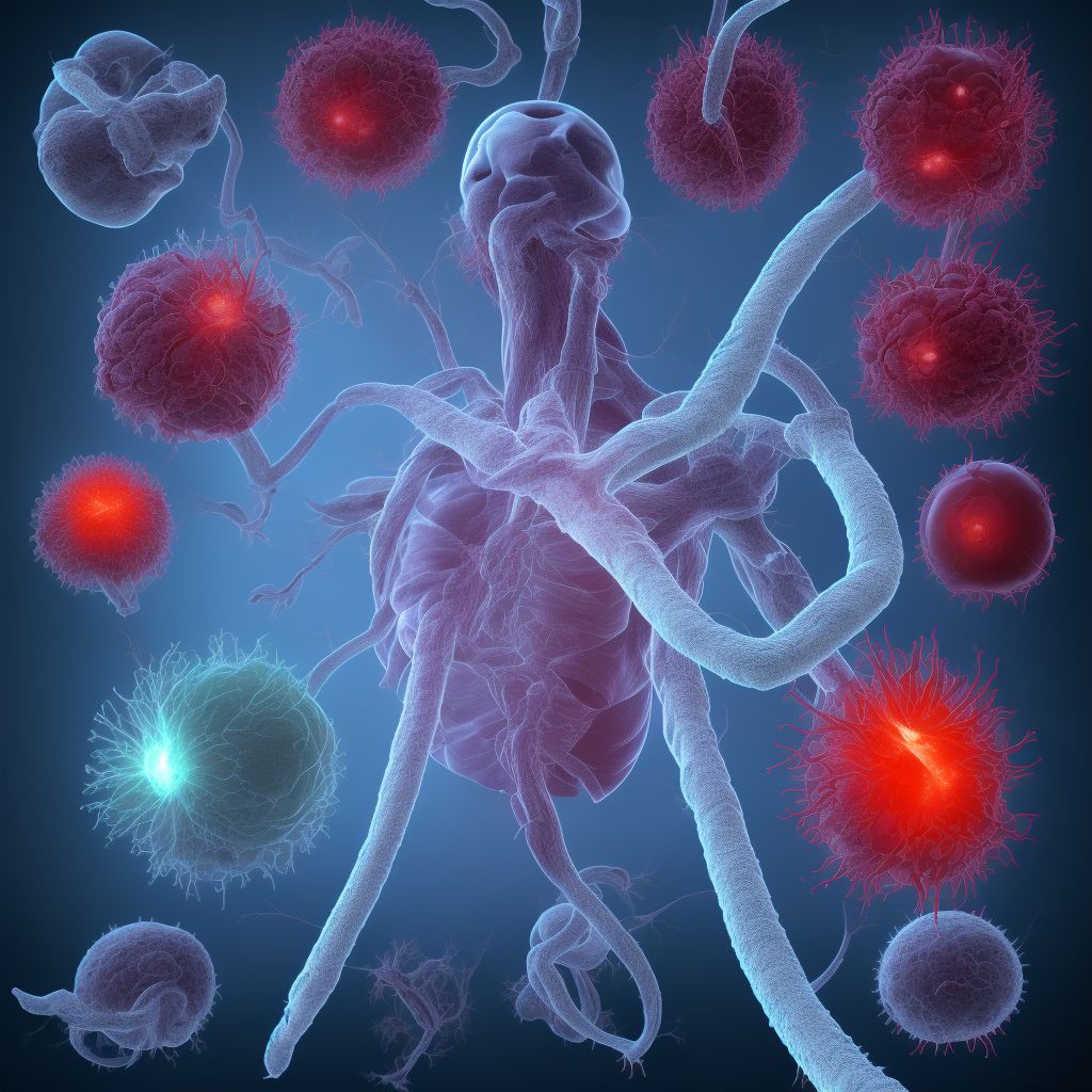 Unspecified injury of other blood vessels of thorax, unspecified side, initial encounter digital illustration