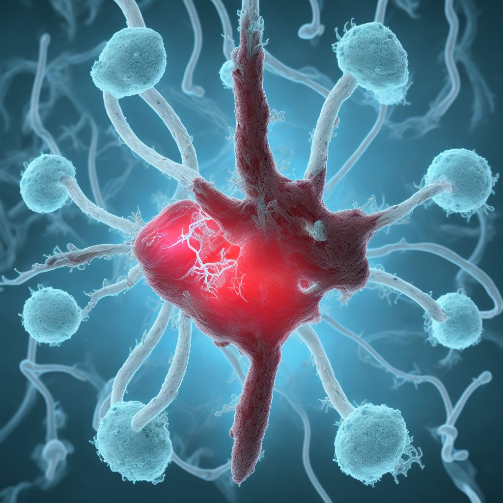 Unspecified injury of other blood vessels of thorax, unspecified side, subsequent encounter digital illustration