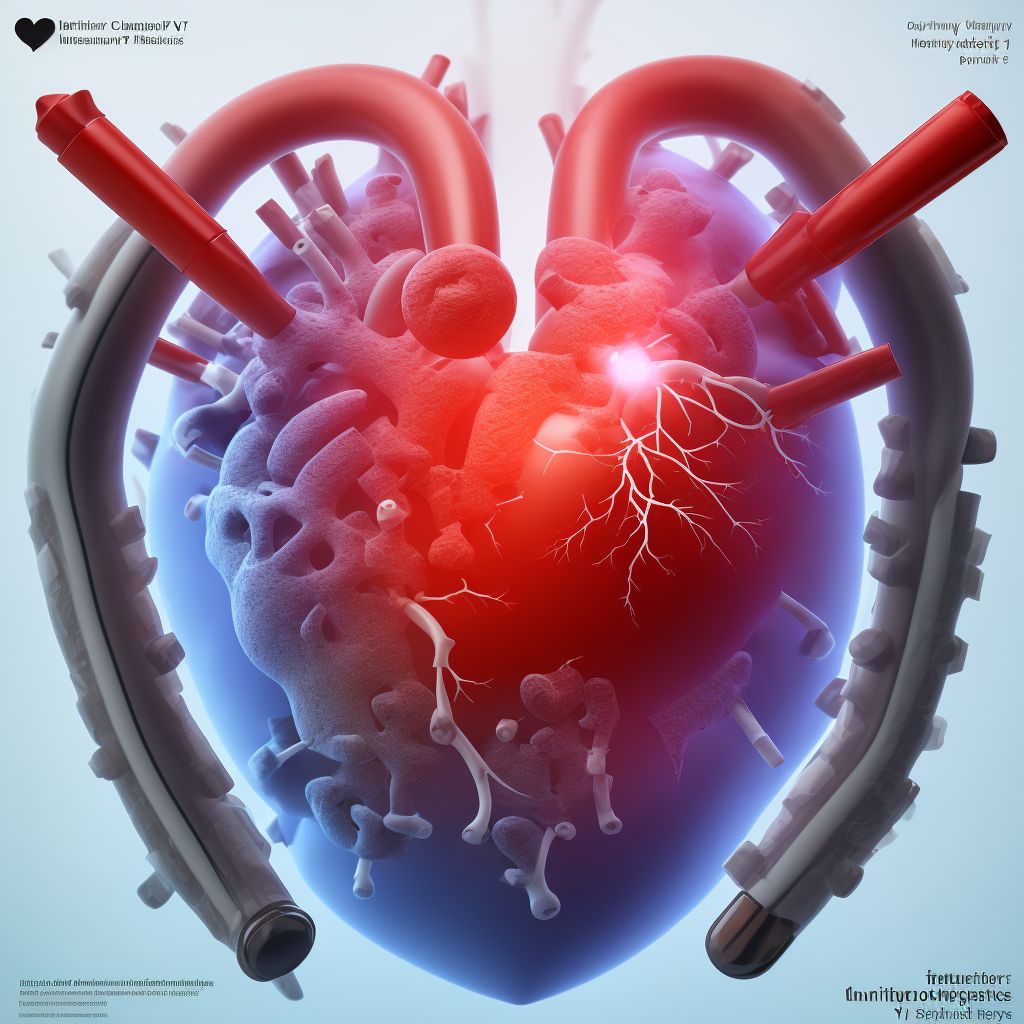 Other injury of heart without hemopericardium, subsequent encounter digital illustration